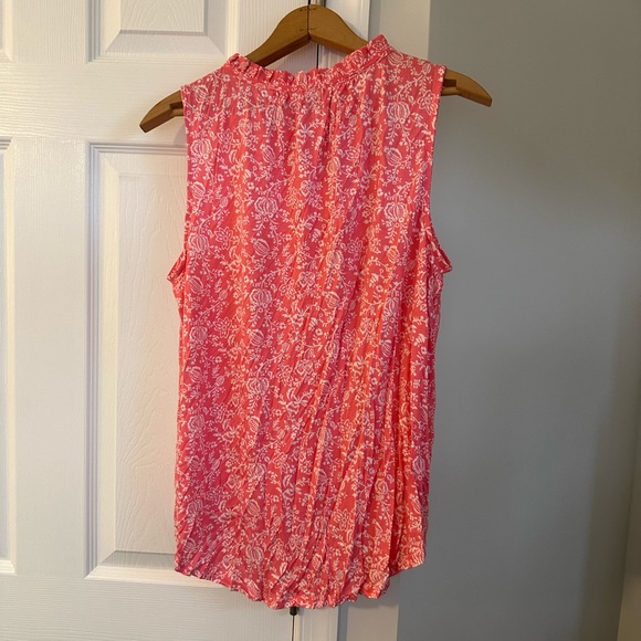 Loft pink floral blouse, size medium - Picture 2 of 4
